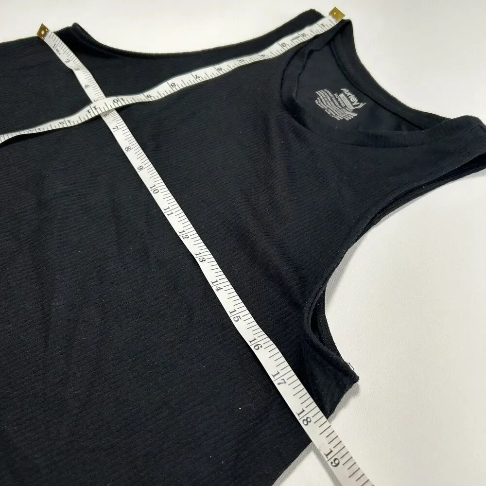 Hurley Nike Dri-FIT Knit Active Dress Racerback Cutout Sleeveless Black Casual M
